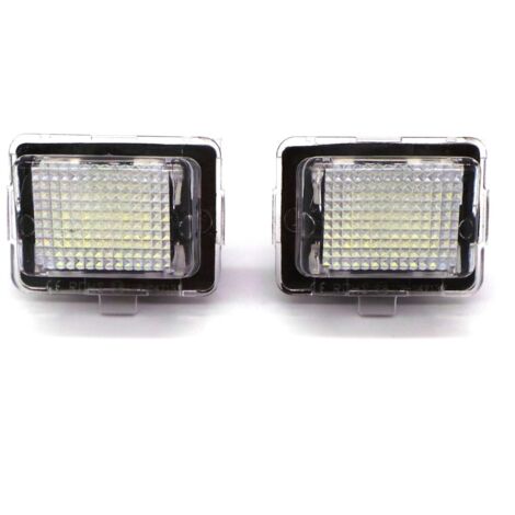 Lot De 2 Éclairages LED Plaque Immatriculation Blanc Xenon Pour Suzuki Et Opel