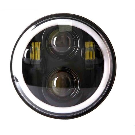 Phare 5,75" Full LED DRL 1 pièce 12 V Harley-Davidson, Honda (1/5)