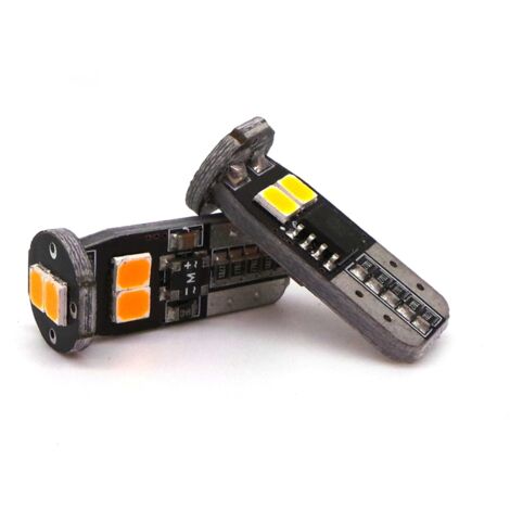 Ampoules T10 W5W LED Canbus 6000K Veilleuses Auto Interieur Et