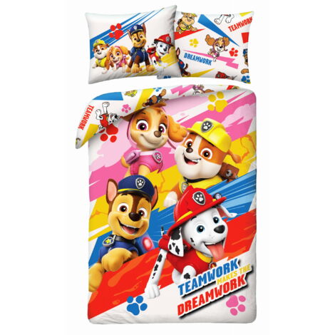 Parure de lit enfant Pat'Patrouille 140x200 Chiens (1/3)