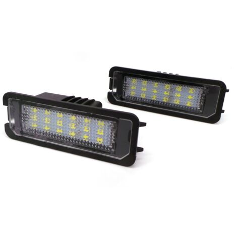 Ricoy Lot De 2 Ampoules LED CAN-Bus Sans Erreur Pour Feu De Plaque Immatriculation – 6000K Blanc Pur, Compatible Audi