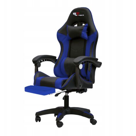 Chaise de jeu GTXFR-006 GT EXTREME, bureau, massage, éco-cuir, coussins (1/5)