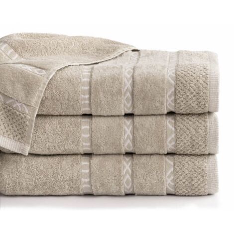 Serviette Gino 30x50 beige 550g 100% coton