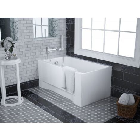 Baignoire rectangulaire Polimat Capri 100x70 + siphon