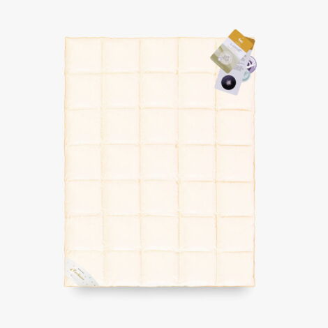 Couette DUVET D'OIE 70% 135x200 Basic Plus 1100g PREMIUM crème (1/3)