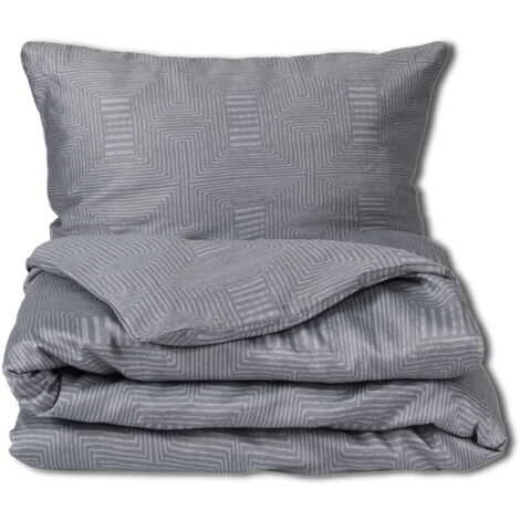 Parure de lit satin 220x200 EXCLUSIVE Gris Cendré (1/5)