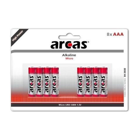 Piles Alcalines AAA Kratax 1,5V - Lot De 24 Ou 48 - Expiration 2026 - Pour Appareils Faible/ Fort Consommation