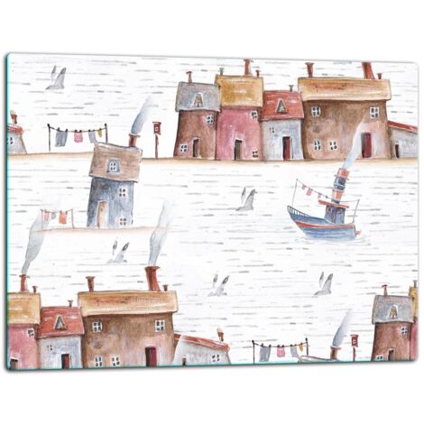 Planche à Découper En Verre DarHaus 52x40 Cm - Ultra-résistante, Idéale Pour Protéger Et Décorer Votre Cuisine | Verre Trempé 4mm
