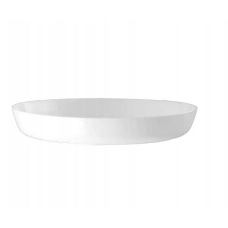 10 Soucoupes Rondes Blanches Pour Pots De Fleurs - Plastique Durable - Diam. 15,8 Cm - Pour Intérieur & Extérieur
