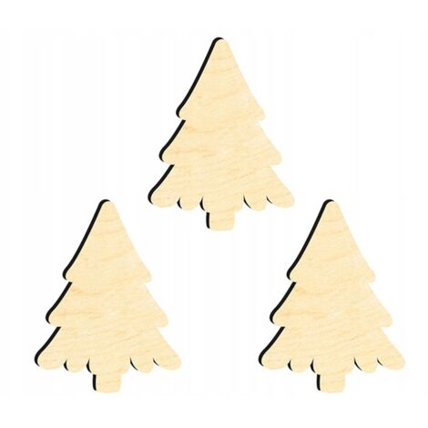 DÉCORATIONS DE SAPIN DE NOËL EN BOIS Z35 3 pcs. (1/3)