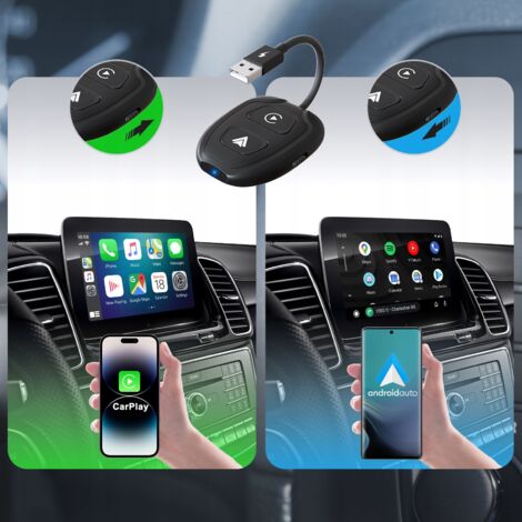 Adaptateur Bluetooth 2 en 1 sans fil Android Auto et CarPlay pour iPhone XSTORM (1/5)