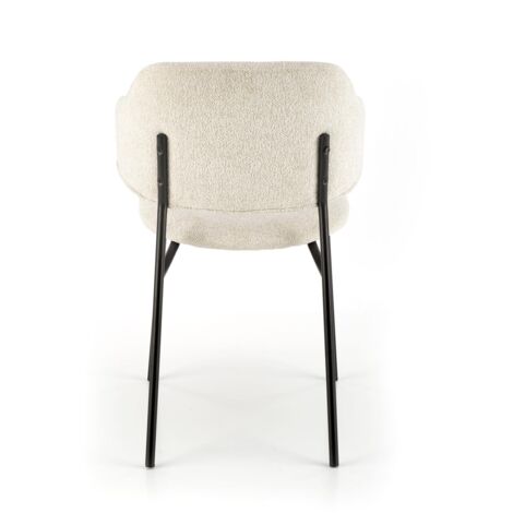 Chaise K497 crème, tissu, rembourrée, (1/5)