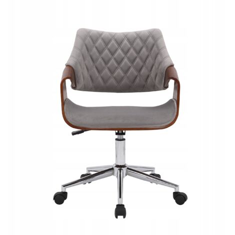 Chaise de bureau pivotante COLT en frêne et noyer (1/5)