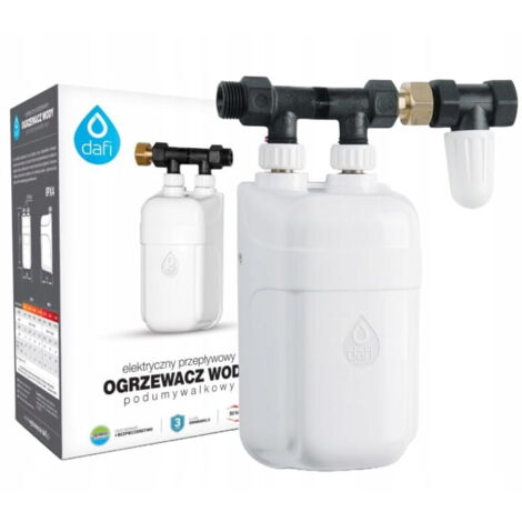Chauffe-eau électrique instantané 7,3 kW – Débit 4 l/min – Installation flexible sous ou au-dessus de l'évier – IPX4 – Dafi - POZ03135