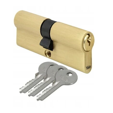 Insert de serrure de porte 30/40 mm Laiton + 3 clés (1/3)