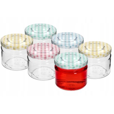 Lot De 20 Couvercles En Métal Pour Pots à Miel Ou Confiture – Diamètre 63mm – Motif Abeille
