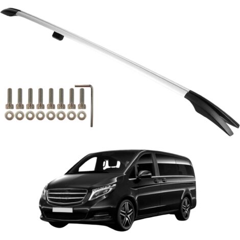 Barres de toit Mercedes Vito/Viano W639 W447 L1 courtes – Aluminium léger – Capacité de charge 75 kg – Installation simple sans retirer le ciel de toit