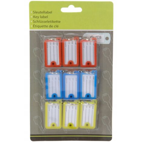 Étiquettes Numérotées Plastique 1 à 100 Avec Anneaux Porte-clés - Diamètre 3 Cm - Pour Identification, Rangement, Inventaire - 10