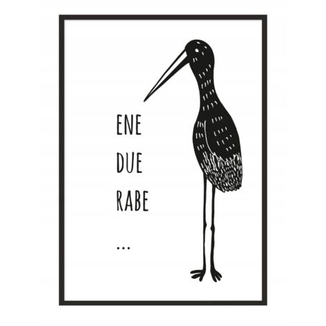 AFFICHE PHOTO ENCADRÉE A4 cm Cigogne PD024 (1/5)