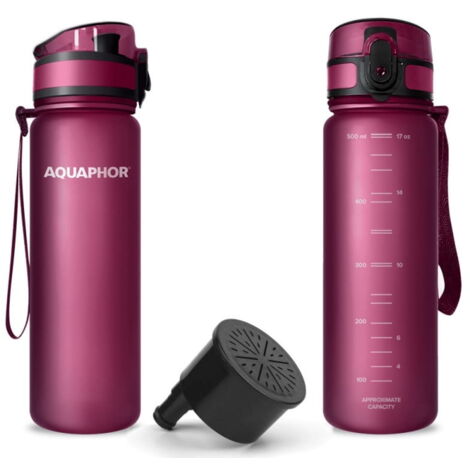 Bouteille Isotherme Filtre AQUAPHOR Bouteille D'eau Filtrante AQUAPHOR City Cool 500ml - Isotherme Acier Inoxydable - Filtre 150L - Rose Gourde Filtration 500ml Acier Inoxydable Bouteille Isotherme Filtre AQUAPHOR Bouteille D'eau Filtrante AQUAPHOR City Cool 500ml - Isotherme Acier Inoxydable - Filtre 150L - Rose Gourde Filtration 500ml Acier Inoxydable