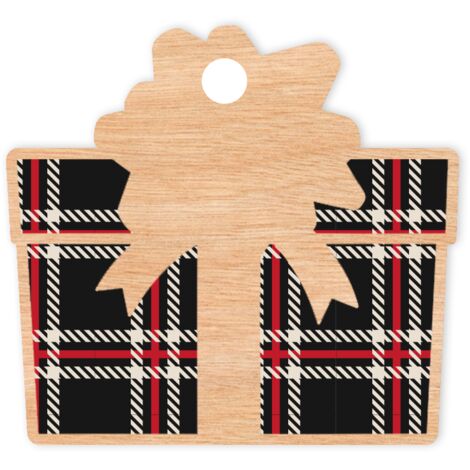 DÉCORATIONS DE SAPIN DE NOËL EN BOIS D47 cadeau (1/3)