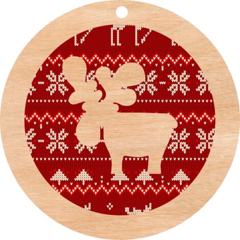 DÉCORATIONS DE SAPIN DE NOËL EN BOIS D22 (1/2)