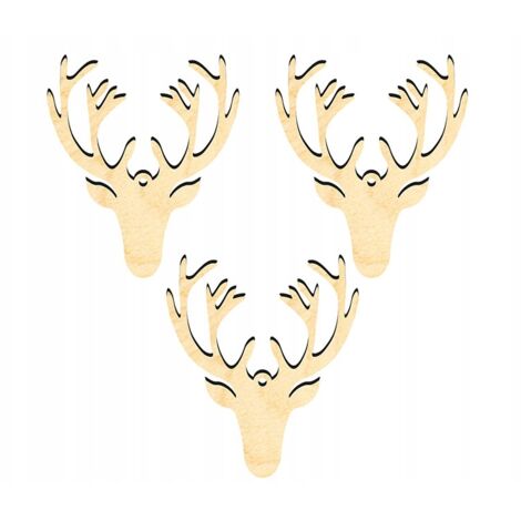DÉCORATIONS DE SAPIN DE NOËL EN BOIS Z6 3 pcs. (1/3)