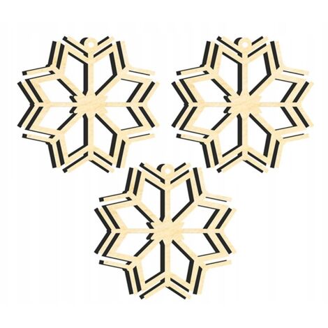 DÉCORATIONS DE SAPIN DE NOËL EN BOIS Z41 3 pcs. (1/3)