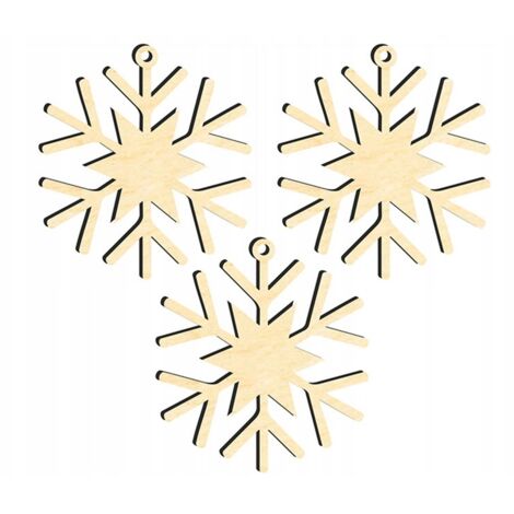 DÉCORATIONS DE SAPIN DE NOËL EN BOIS Z42 3 pcs. (1/3)