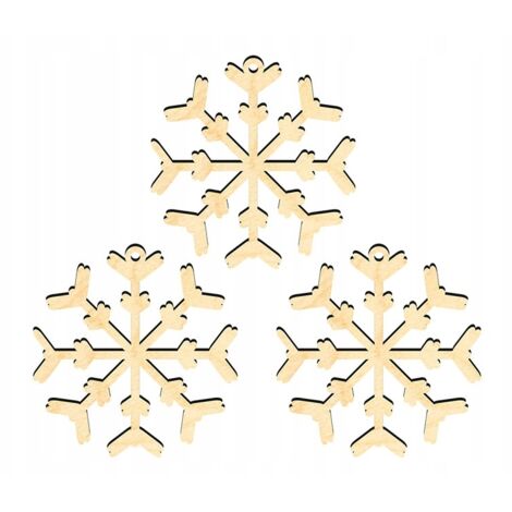 DÉCORATIONS DE SAPIN DE NOËL EN BOIS Z4 3 pcs. (1/3)