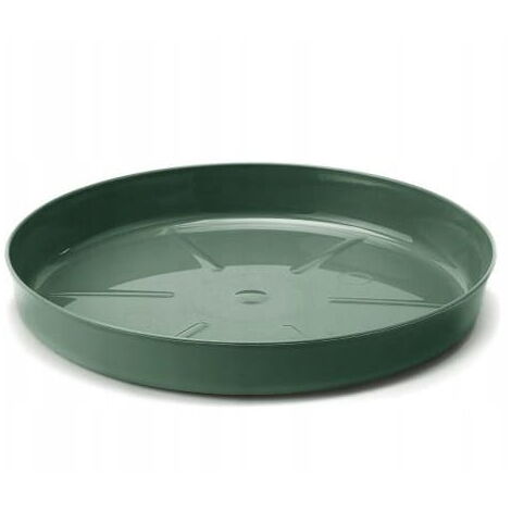 Soucoupe de pot de fleurs vert avocat 11,2 x 1,2 cm en plastique
