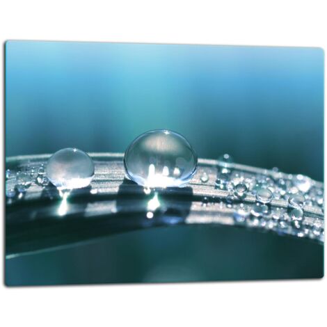 Planche à Découper En Verre Trempé 52x40cm - Protection Plaque De Cuisson & Planche Polyvalente - Résistante à La Chaleur 250°C, Antiglisse, Facile à Nettoyer