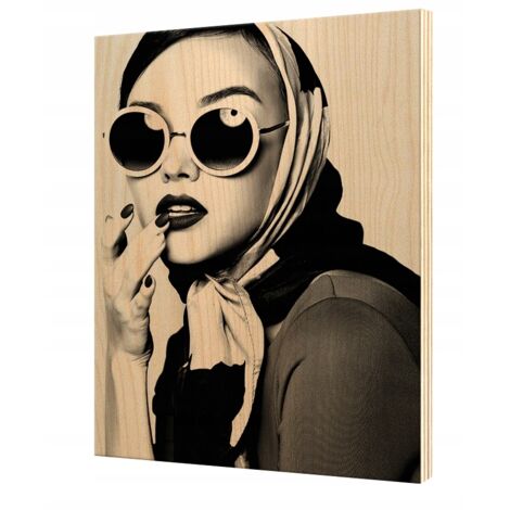 Affiche en bois, image sur contreplaqué, 28x39 cm, SP814 (1/5)