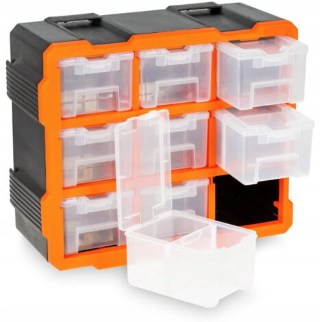 40 Bacs De Rangement Empilables Pour Atelier - Montage Sur Rail, Organisateur Vis écrous Boulons