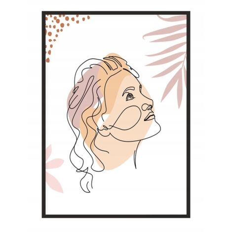 AFFICHE PHOTO ENCADRÉE 33x43 cm Line art Ona P1864 (1/4)