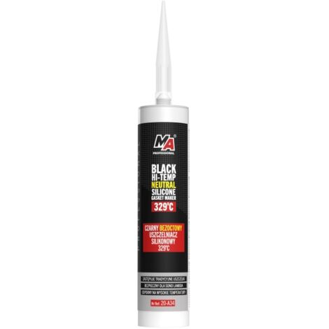 Amtra MA Professional Hi-Temp Silicone Sealer – 32g, Black (329°C / 624°F)