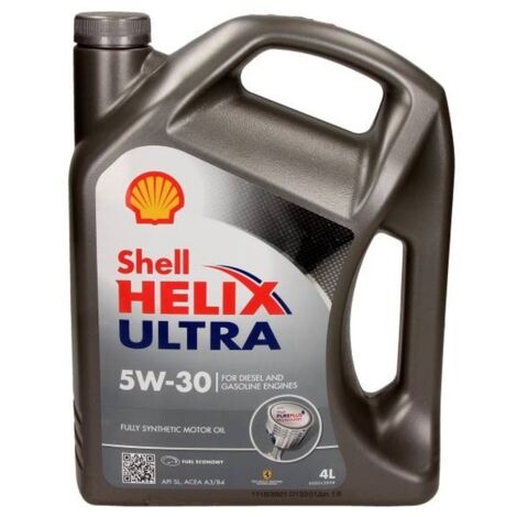 Huile Shell 5W30 4L HELIX ULTRA SL/CF / A3/B4 / LL01 / 226,5 229,5 ...