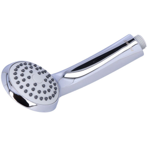 Pommeau De Douche JJA 1 Fonction - Blanc, ABS Traité Anticalcaire, Embout Universel, Facile à Installer