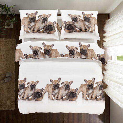 LITERIE EN COTON 160x200 BULLDOG FAM (1/4)