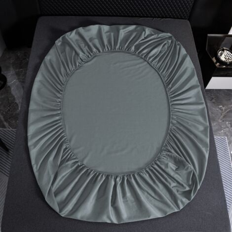 DRAP HOUSSE COTON 140x200+25 GRIS (1/3)
