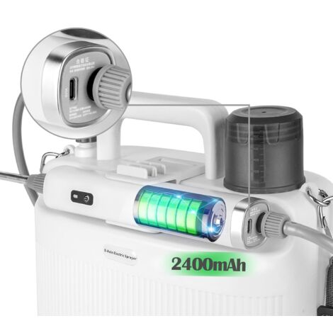 Pulvérisateur de jardin électrique 2200 mAh, pression 5 L