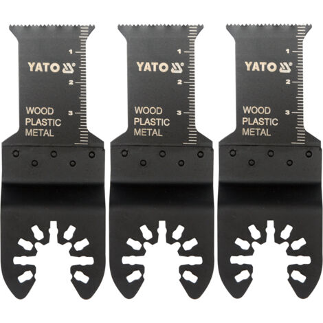 Lame de scie plongeante YATO pour outil multifonction, lot de 3, bimétallique, YT-34684 (1/2)
