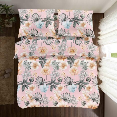 LITERIE EN COTON 200x200 FLEUR 3