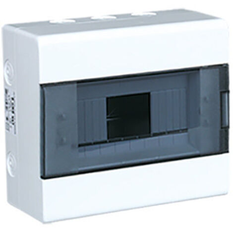 Tableau électrique 24 Modules IP40 - En Plastique Blanc, Rail DIN, Montage Mural