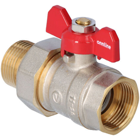 Robinet Exterieur CTDMJ Robinet à Boisseau Sphérique 3/4 - En Laiton - Pour Citerne Vanne 3/4