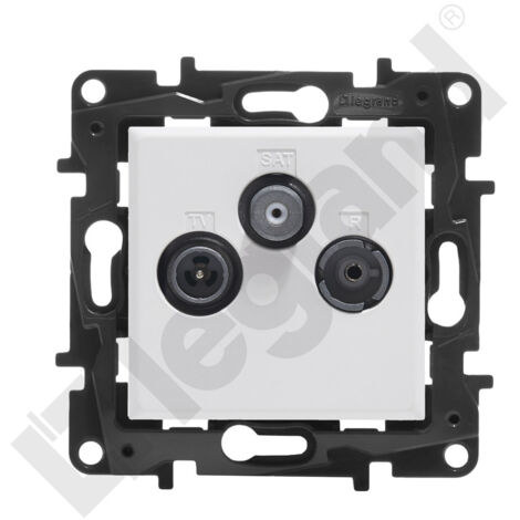 Copertura Living Now Per TV 3 Fori TV-R-SAT 2 Moduli Sand