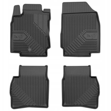Car Mat Co Tappetini Auto Nissan Note I E11 (2006-2012) – Set Di 4 In Tessuto Nero, Su Misura, Fissaggio Originale