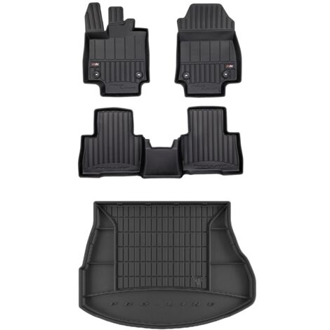 Tapis Voiture 3D Elmasline Sur Mesure VW Tiguan II (depuis 2017) – Bord Haut 5 Cm, Protection Totale Antidérapante