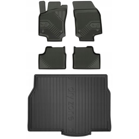Jeu De 4 Tapis De Sol TPE Pour Opel Astra (2004-2015) - Noir, Antidérapant, Lavable