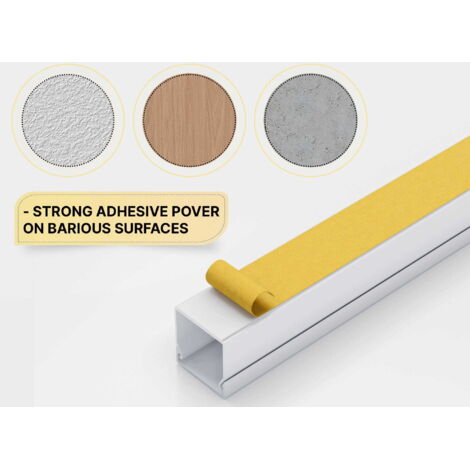 Goulotte Câbles Autocollante Noire - 30x10 Mm, Longueur 3 M, En PVC, Pour Cacher Et Protéger Les Câbles Au Sol Goulotte PVC 30x10mm Goulotte Câbles Autocollante Noire - 30x10 Mm, Longueur 3 M, En PVC, Pour Cacher Et Protéger Les Câbles Au Sol Goulotte PVC 30x10mm